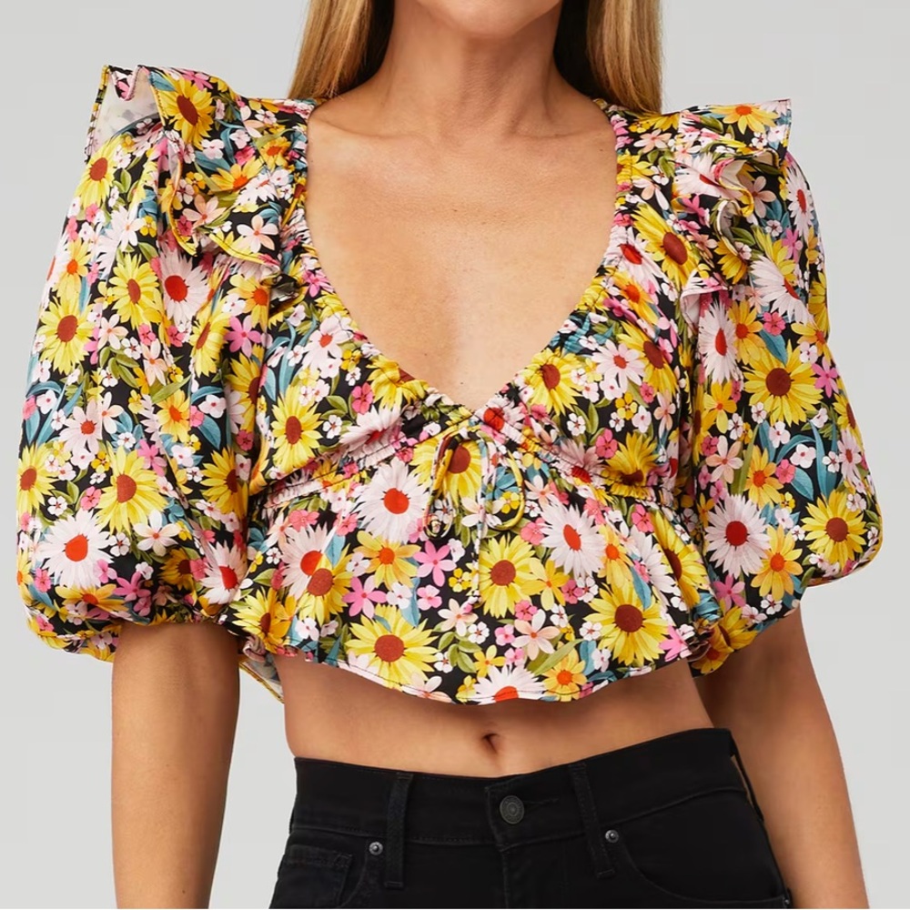 NWOT FOR LOVE & LEMONS GLENN CROP TOP